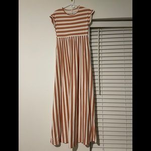 Orange Creek Striped Maxi Dress